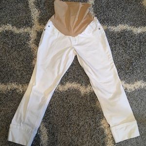 Maternity cropped jeans